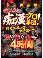 Timeless Collector's Edition - The Professional Molester Crew Has Returned! Girls Groped From The Most Difficult To The Easiest! Fucked Too! And Forced To Cum! Four Hours - 永久保存版 帰って来た痴漢のプロ集団！難易度の高い女から無防備な女まで揉む！挿す！イカせる！4時間